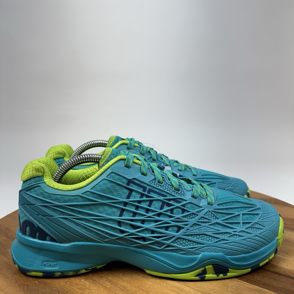 New NIB Womens Kaos Teal Blue Athletic Tennis Court Sneakers Shoes Size 9.5 M
